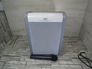 JVC portable wireless amplifier PE-W50 Series operation verification wireless microphone attaching 