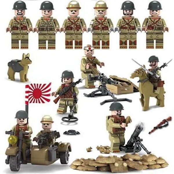 レゴ LEGO 互換 ミニフィグ 大日本帝国軍 WW2 6体セット 世界大戦