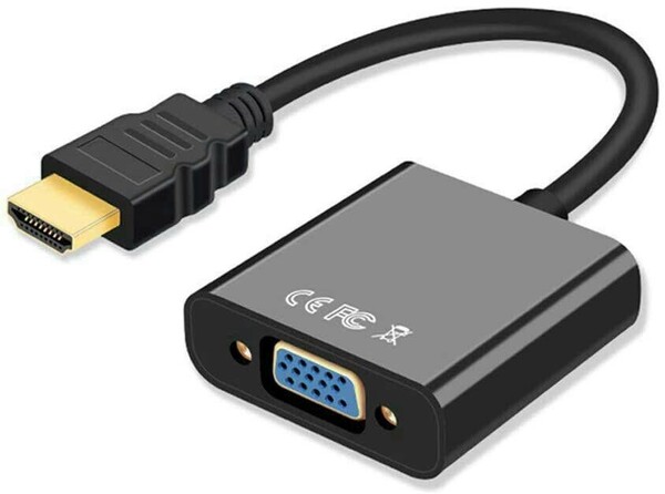 HDMI TO VGA 変換アダプタ 変換ケーブル　黒
