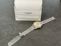 ☆LONGINES ロンジン ADMIRAL アドミラル 5スター Automatic 自動巻き シルバーダイヤル メンズ腕時計☆ジャンク☆_画像4