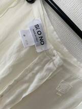 2405011(送料込¥2535) SI O NO 麻100% ロングスカート オフホワイト MADE IN ITALY_画像5