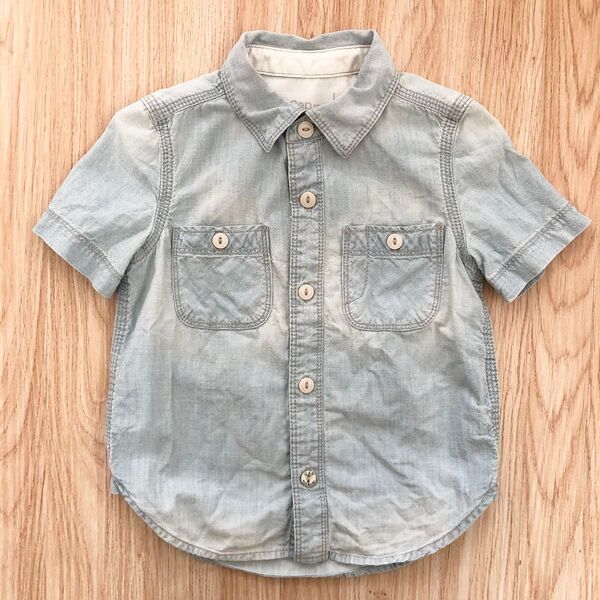 Babygap babygap ベビーギャップ ベビー キッズ 男の子 デニム シャツ デニムシャツ トップス 半袖 95cm