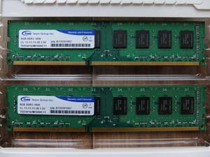 Team DDR3 1600 8GB 2枚