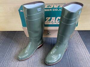 未使用 長靴 ZACTAS ザクタス Z-01 カーキ 28.0㎝ 耐油 日本製 弘進ゴム