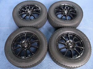 美品 A-TECH SCHNEIDER StaG 16インチ 6.5J +38 5H 114.3 GOODYEAR ICENAVI7 215/65R16 / アルファード ヴェルファイア エクストレイル 等