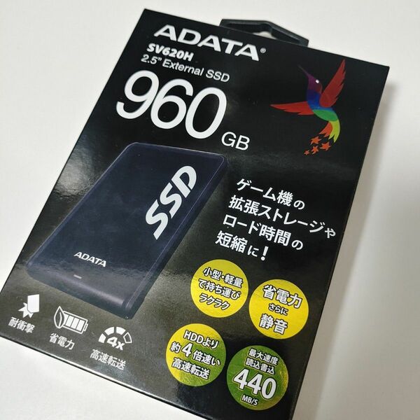 A-DATA 960GB 外付け SSD テレビ ps4 ps5 ポータブル