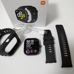 美品 シャオミ　Xiaomi　スマートウォッチ Redmi Watch 4 オブシディアンブラック