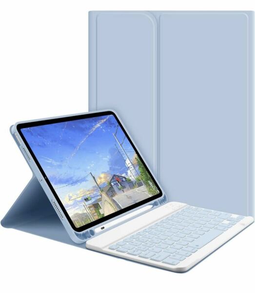 iPad 10.2 キーボード ケース iPad 第9世代 第8世代 第7世代 Bluetooth キーボード付きカバー ペンホルダー付き スタンド機能 
