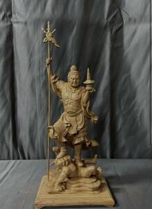  Buddhism handicraft total keyaki made . wave sculpture finest quality carving tree carving Buddhist image ... heaven . image 