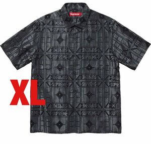 Supreme Tray Jacquard S/S Shirt "Black