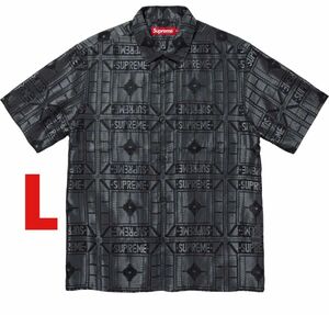 Supreme Tray Jacquard S/S Shirt Black