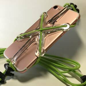  running * outdoor * camp * going out is X. smartphone strap color : clear | green 