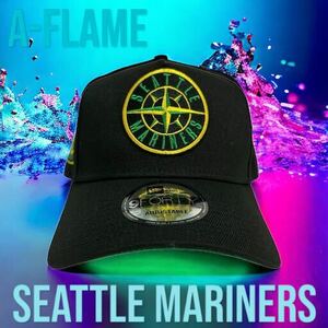 A-FLAME 新品 シアトル・マリナーズ　ニューエラキャップ　9FORTY NEW ERA ストーンアイランドカラー