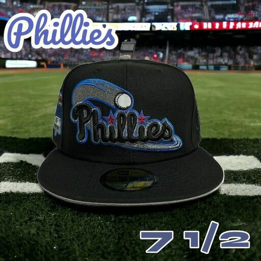 新品71/2 フィラデルフィア・フィリーズ　海外限定ニューエラキャップ　59FIFTY NEW ERA 日本未発売モデル　帽子 メジャーリーグ