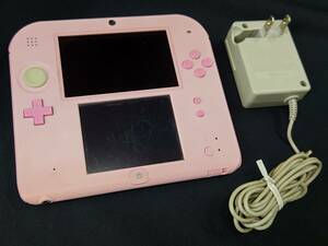 任天堂ニンテンドー2DSピンク　動作良好 ACアダプター付き /Nintendo2DS PINK