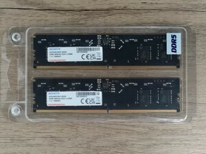 ADATA AO2V48UC8W1-BA8S DDR5-4800 8GB×2枚 計16GB 【デスクトップ用メモリ】
