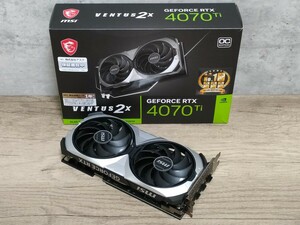 NVIDIA MSI GeForce RTX4070Ti 12GB VENTUS 2X OC 【グラフィックボード】