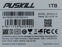 PUSKILL 2.5inch SATAⅢ Solid State Drive 1TB 【内蔵型SSD】_画像5