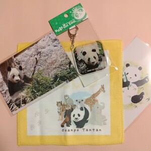  Tintin .. zoo . walk Tintin towel postcard 28 -years old . birthday ... Tintin key holder Panda Pandaja Ian to Panda 