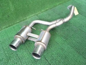  Copen ABA-L880K rear muffler R muffler 6Q7 cannonball after market 2 pipe out 2 -ply tube punching 