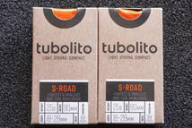 当日発送 80mm 25g Tubolito(チューボリート) 【正規品】S-Tubo Road tube 700×18～28c 仏式バルブ 超軽量インナーチューブ 2本セット _画像1