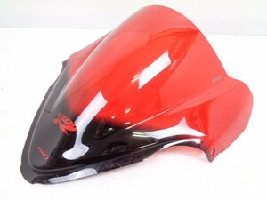 GSX1300R ハヤブサ 隼 GX72A GX72B 08-20 Puig プーチ 段付き スクリーン レーシング レッド 良品【E432】