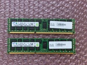 Samsung memory PC3-12800R 8GB x2 計16GB (USED) 