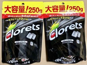 33 クロレッツ　オリジナルミント スタンドパウチ×２袋　キシリトール　ガム　大量　お菓子詰め合わせ