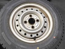 145/80R12 スタッドレス ダンロップWM02 4J 100-4H ハブ54 647670_画像4