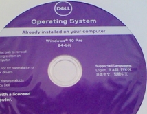  DELLデル OS Windows 10 Pro 64bit Operating System win10 DVD インストール リカバリ DVDインスト－ルメディア 日本語等のマルチ言語_画像1
