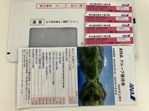 送料無料 最新 ANA株主優待券×4枚 グループ優待 有効期間2024年年6月1日～2025年5月31日まで