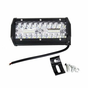 Бワークライト クリアレンズ 高輝度 デッキライト 1個 LED 10800LM 12V/24V 防水 120w トラック ダンプ 船舶 作業灯 防水 集魚灯