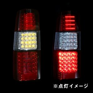 Б LED ファイバーライト スズキ ジムニー JB23系 全グレードランプ テールライト テールランプ ウィンカー バック 左右レッド 社外品の画像3