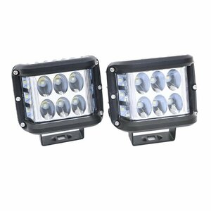 Бストロボ フラッシュ ドライビングライト ワークライト 2個 灯光器12V 24V 3000lm 36W LED フォグランプ スポットライト ホワイト発光