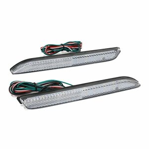 ю トヨタ プリウスPHV GR SPORT 50系 LED リフレクター 左右セット クリア レンズ 42発 ブレーキ スモール 2段階点灯 バックランプ連動