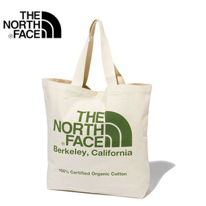 【NM82260 NG-2】 THE NORTH FACE　ノースフェイス　オーガニックコットントート　Organic Cotton Tote　トートバッグ グリーン