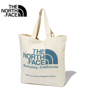 【NM82260 NB-1】 THE NORTH FACE　ノースフェイス　オーガニックコットントート　Organic Cotton Tote　トートバッグ　ブルー