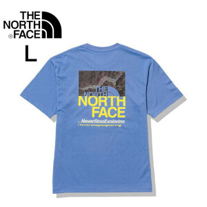 【J-65】 THE NORTH FACE　ノースフェイス　ショートスリーブハーフスウィッチングロゴティー NT32338 サイズ：L カラー：SC