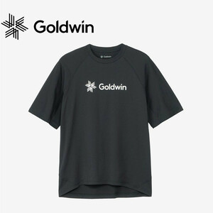 【K-84】 GOLDWIN　ゴールドウイン　ロゴ WF ドライ Tシャツ(ユニセックス)　 GA63308 ブラック・BK　サイズ：XXL