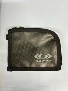 [K-93] SALOMON Salomon WALLET L32975600 black purse coin case 