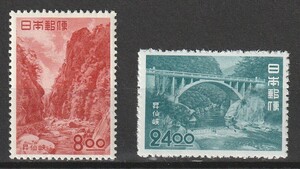 (3275) selection of a hundred best sight-seeing area ...2 kind unused MNH