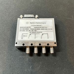 中古 キーサイト アジレント KEYSIGHT Agilent HP N1811TL 4ポート同軸スイッチ、DC～ 20 GHz 24V DC