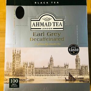 英国紅茶　アーマッドティー　《デカフェ》 アールグレイ　20袋　カフェインレス　ノンカフェイン　授乳期や小さなお子様にも　紅茶　