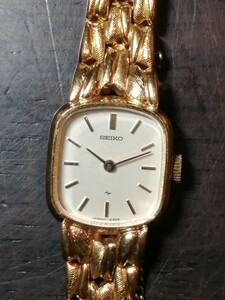 セイコー SEIKO 11-5030 腕時計 2針 手巻き 稼働 ゴールド レディース　　 