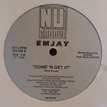 EMJAY / COME 'N GET IT /NU GROOVE,RHEJI BURRELL,80'S,90'S DEEP HOUSE/SOULPHICTION,RE-EDIT 元ネタ！！_画像2