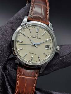 中古美品 セイコー Grand Seiko グランドセイコー SBGR261 9S65-00D0 GS メカニカル デイト アイボリー文字盤 SS 自動巻き メンズ 腕時計