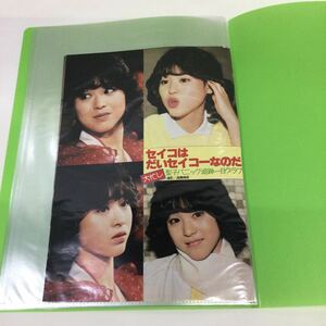 19 ※【同梱可】レア　ポスター 昭和アイドル　当時物 雑誌付録 切り抜き ファイル入り　松田聖子