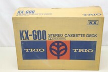 未使用保管品 TRIO トリオ KX-600 カセットデッキ (D3346)_画像1