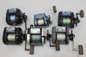 daiwa ダイワ Ｘ500/s500/速攻 SS-60/SOKOKARA COUNTER Ⅱ/SHIMANO DIGITANA SLS 小船2000/電動リール 6点まとめて(A3436)