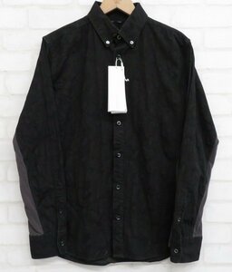 6T1253■junhashimoto SIDE JERSEY BD SHIRT 1061820001 ジュンハシモト サイドジャージーシャツ